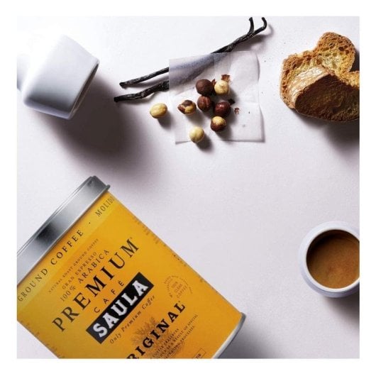 Café moído SAULA Premium Original 250 g 100% Arábica Tosta Média Lata