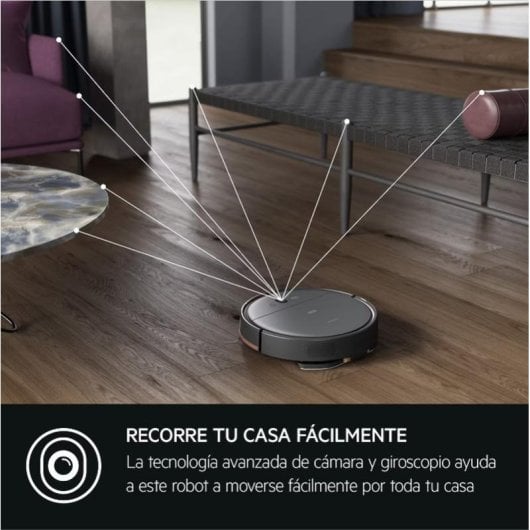 Robot Aspirador y Fregasuelos AEG AR61UW1DG Navegación Giroscopio y Cámara 2.600 Pa Control por Voz