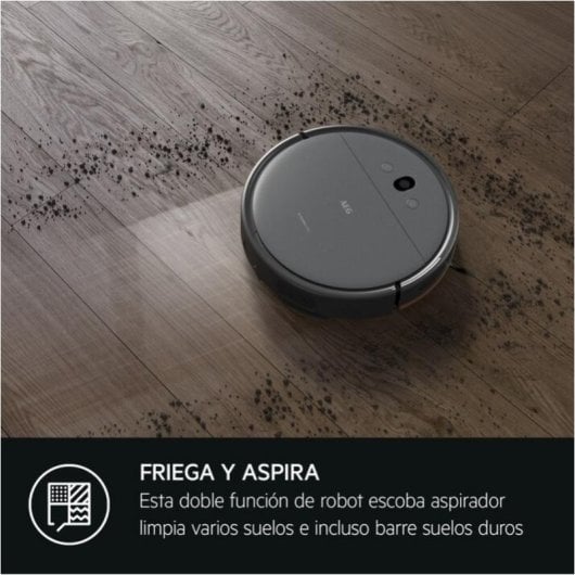Robot Aspirador y Fregasuelos AEG AR61UW1DG Navegación Giroscopio y Cámara 2.600 Pa Control por Voz
