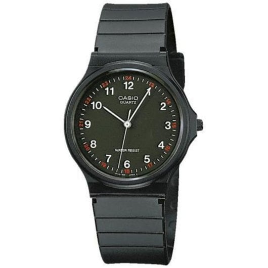 CASIO MQ-24-1BLLEG 34mm Schwarz Quarz Harzgehäuse und Resinband Unisex 2 Jahre Batterie