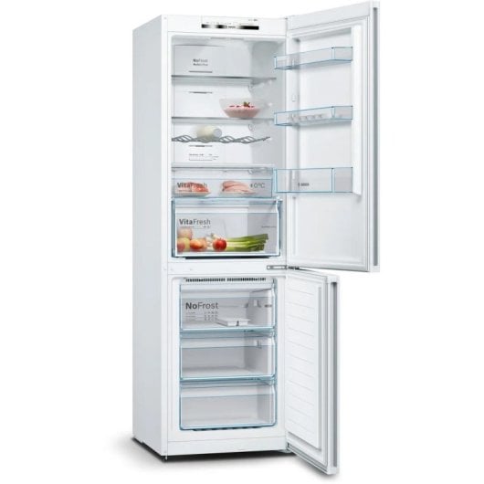 Frigorífico Combi Bosch KGN36VWDB No Frost 186 cm 326 L D Blanco Puertas Reversibles