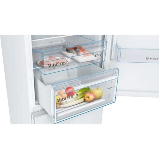 Frigorífico Combi Bosch KGN36VWDB No Frost 186 cm 326 L D Blanco Puertas Reversibles