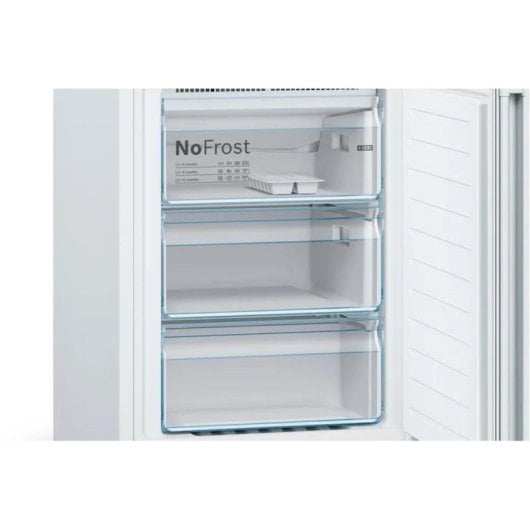 Frigorífico Combi Bosch KGN36VWDB No Frost 186 cm 326 L D Blanco Puertas Reversibles