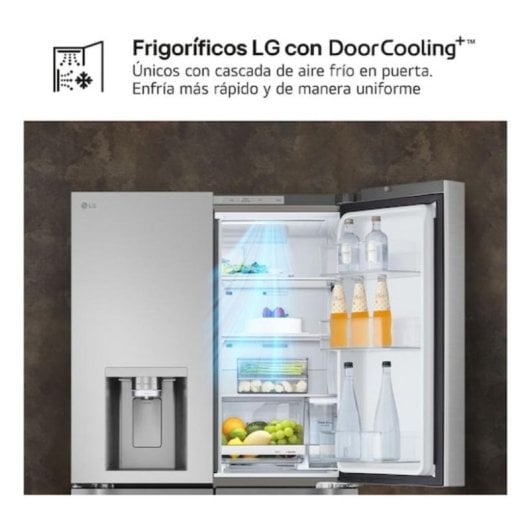 Frigorífico Americano LG GMF961PY3E No Frost 179cm 645L E Inox WiFi UVnano Gelo Automático