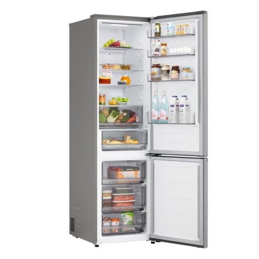 Frigorífico Combi LG GBBSJ20DPY No Frost 203cm 375L D Inox WiFi AI