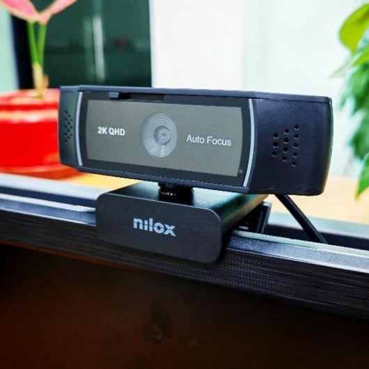 Webcam Nilox NXWCA2K12 2K Autofocus USB 2.0 Microfono Integrato Nera