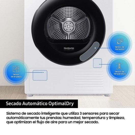 Secadora de bomba de calor Samsung DV90DG52A0AEEC 9 kg Clase C WiFi Hygiene Care