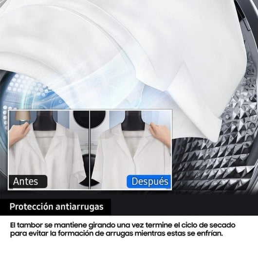 Secadora de bomba de calor Samsung DV90DG52A0AEEC 9 kg Clase C WiFi Hygiene Care