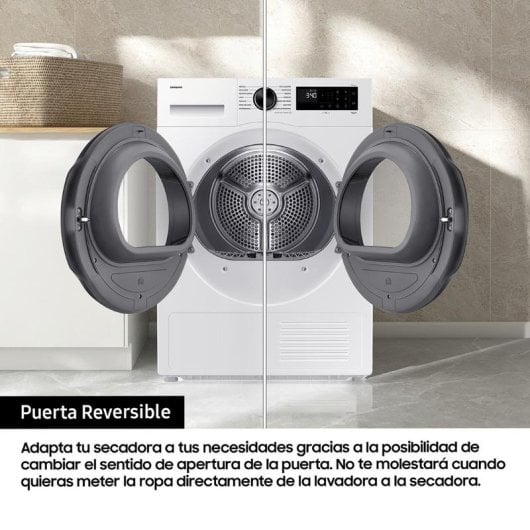 Secadora de bomba de calor Samsung DV90DG52A0AEEC 9 kg Clase C WiFi Hygiene Care
