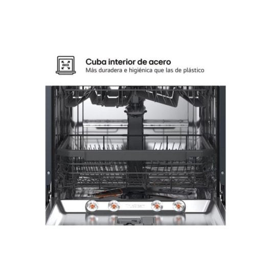 Lave-vaisselle LG DF375HVS 14 couverts Classe A vapeur QuadWash Inox