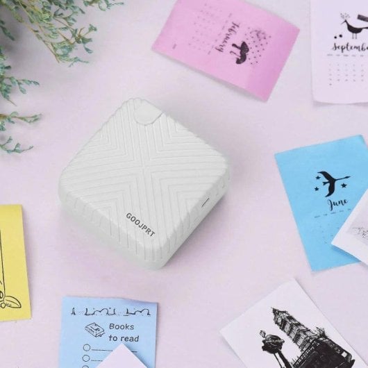 Impresora Térmica Bluetooth Dam Electronics Mini Portátil Blanco y Negro 203dpi Recargable