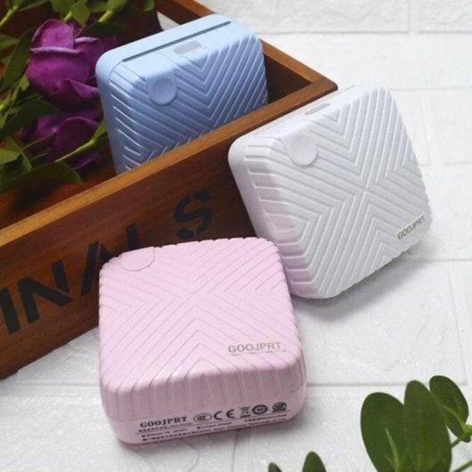 Impresora Térmica Bluetooth Dam Electronics Mini Portátil Blanco y Negro 203dpi Recargable