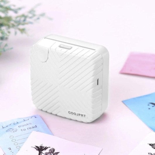 Impresora Térmica Bluetooth Dam Electronics Mini Portátil Blanco y Negro 203dpi Recargable