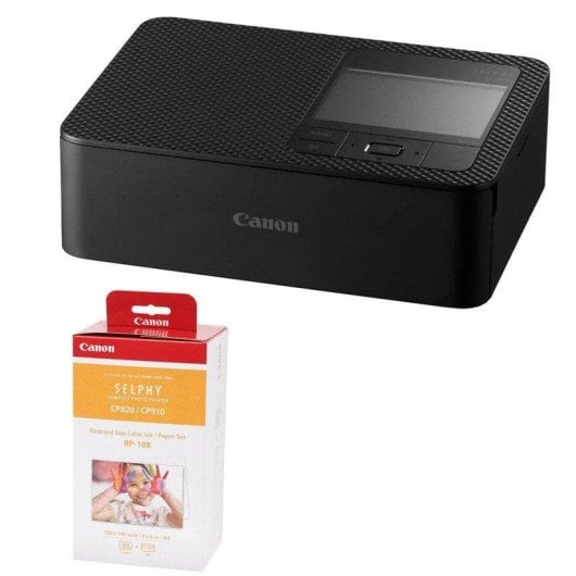 Canon Selphy CP1500 Impressora Fotográfica Portátil de Sublimação Térmica Wi-Fi Preta