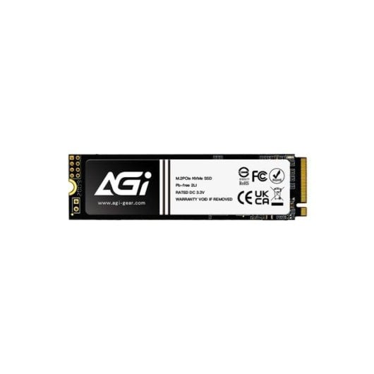 Disco Duro Agi Gear AI298 512GB M.2 SSD 3000MB/s PCIe NVMe 3D NAND