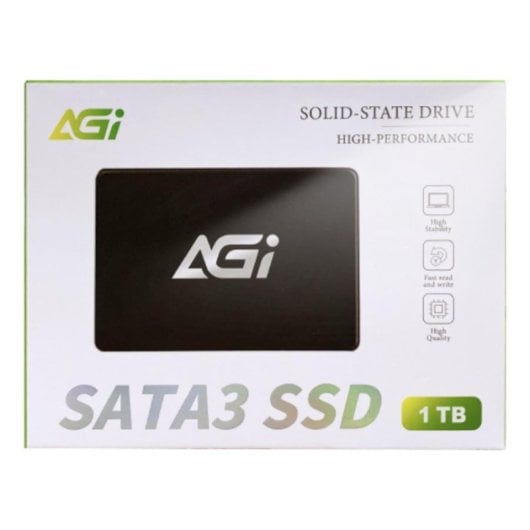AGI Gear AI238 SSD 1TB 2.5" SATA 550MB/s Fiabilidade SLC Caching