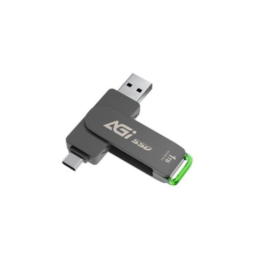 Agi Gear ED138 PRO SSD Externo Portátil 1TB USB-C/A Alta Velocidade