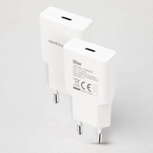 Carregador Nanocable 30W USB-C PD Branco Carga Rápida PPS Interior