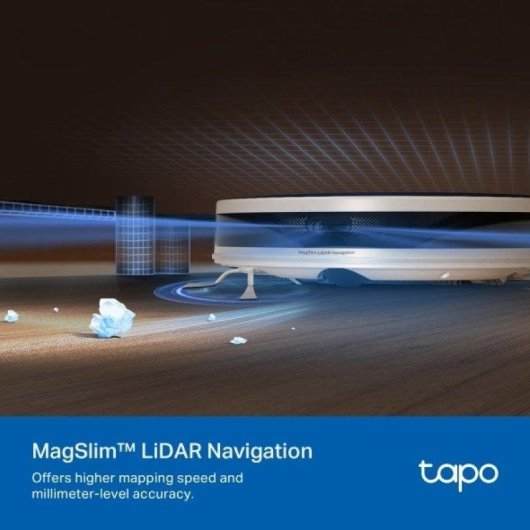 Robot Aspirador y Fregasuelos TAPO RV20 Max con Autovaciado Navegación LiDAR 5.300 Pa Control por Voz