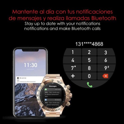Dam Electronics G6 Max Bluetooth NFC 44mm LCD Negro Resistencia al Agua IP67 SpO2 Pulsómetro