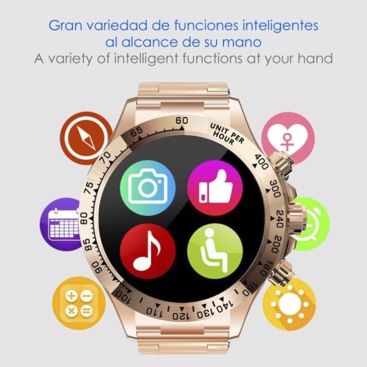 Dam Electronics G6 Max Bluetooth NFC 44mm LCD Negro Resistencia al Agua IP67 SpO2 Pulsómetro