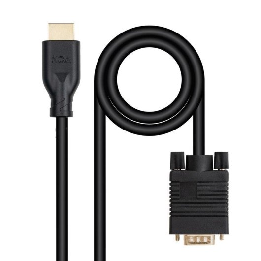 Adaptador de cable Nanocable 10.15.4602 VGA macho a HDMI macho 1,8 m negro