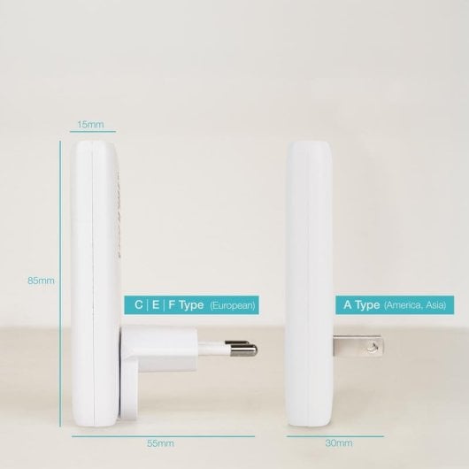 Carregador TooQ TQWC-GANSL65W1A1C GaN 65W USB-C PD USB-A QC Branco ultrafino