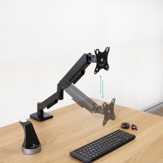 Supporto monitor TooQ DB1733TNR-B acciaio 17-32" gas spring nero