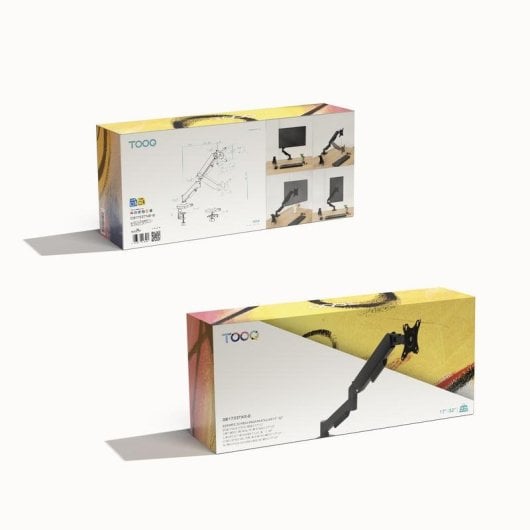 Supporto monitor TooQ DB1733TNR-B acciaio 17-32" gas spring nero