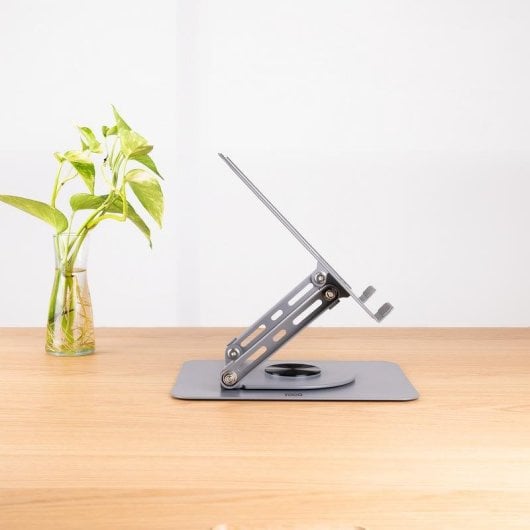 Support pour ordinateur portable TooQ PH-DAFNE-G rotation 360°, acier, 11''-17'' gris foncé