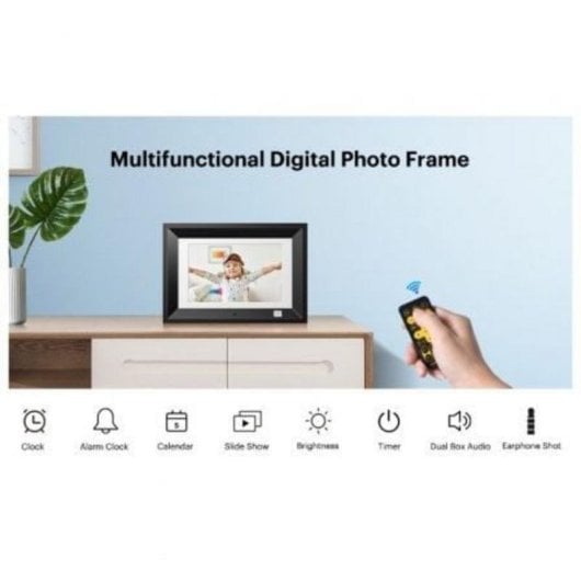 Moldura Digital Kodak RDPF-1020W 10" LED Preto Memória 16MB SD/USB