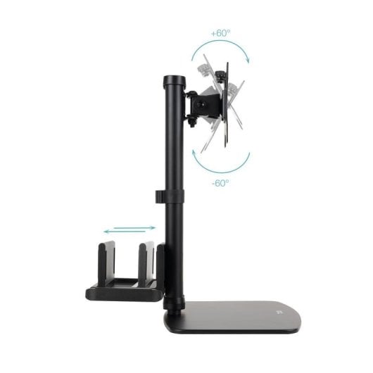 Supporto monitor TooQ DB1128TN-B per 17-27 pollici, VESA, con supporto CPU