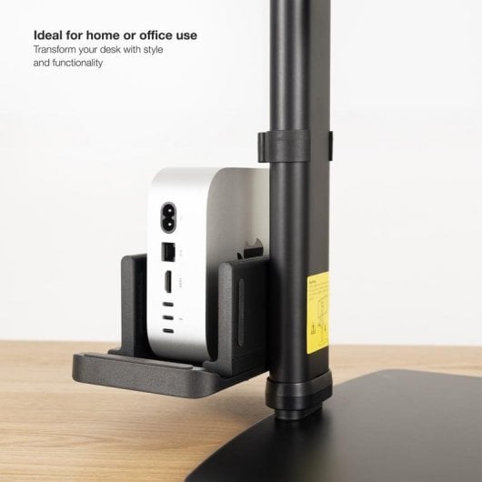 Supporto monitor TooQ DB1128TN-B per 17-27 pollici, VESA, con supporto CPU