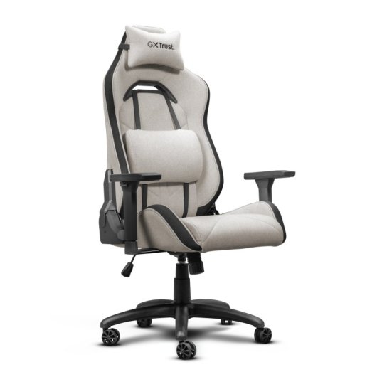 Silla gaming Trust GXT723 Ruya beige respaldo ajustable y reposabrazos 3D