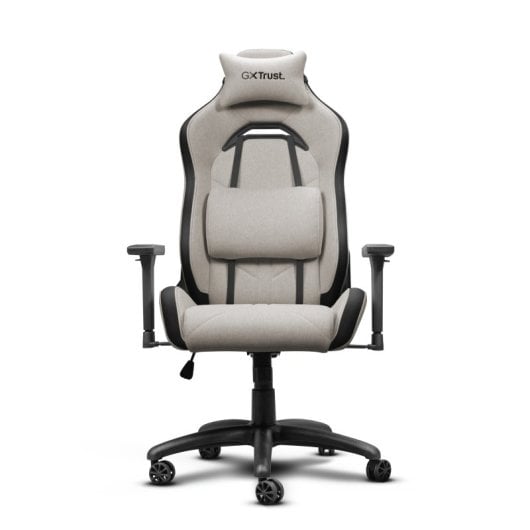 Silla gaming Trust GXT723 Ruya beige respaldo ajustable y reposabrazos 3D