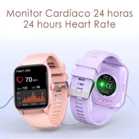 Dam Electronics QS56 Bluetooth 1.83 pouces TFT Noir Taille Unique IP67 SpO2 Pulsomètre Sommeil