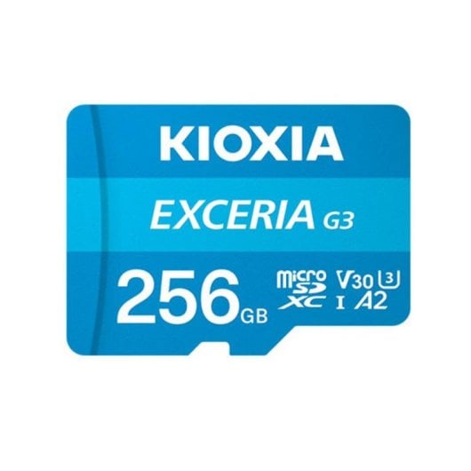 Carte microSD Kioxia EXCERIA PLUS G3 256GB UHS-I 160MB/s Bleu
