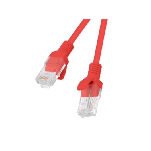 Cable de red Lanberg PCU6-10CC-0050-R Cat6 UTP 0,5 m rojo