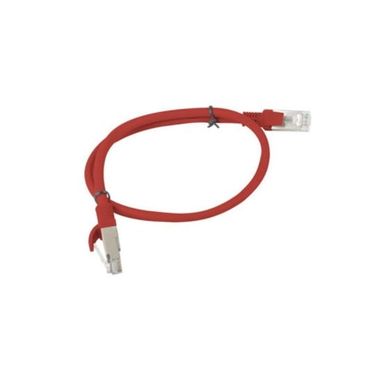 Cable de red Lanberg PCU6-10CC-0050-R Cat6 UTP 0,5 m rojo