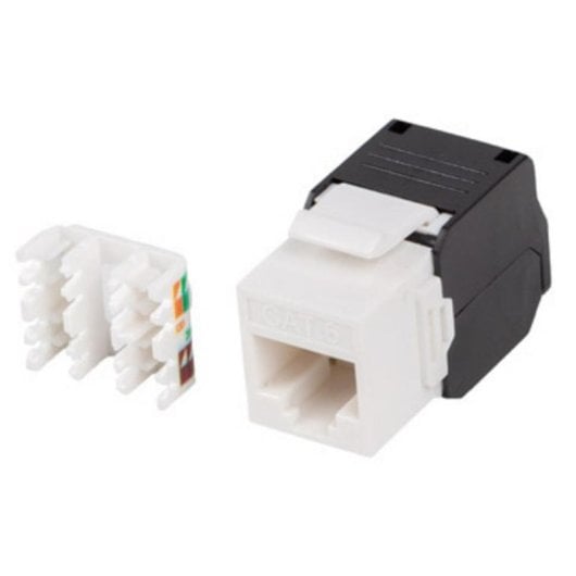 Modulo rete Lanberg KSU6-4000 Flat RJ-45 Cat6 UTP nero bianco ABS
