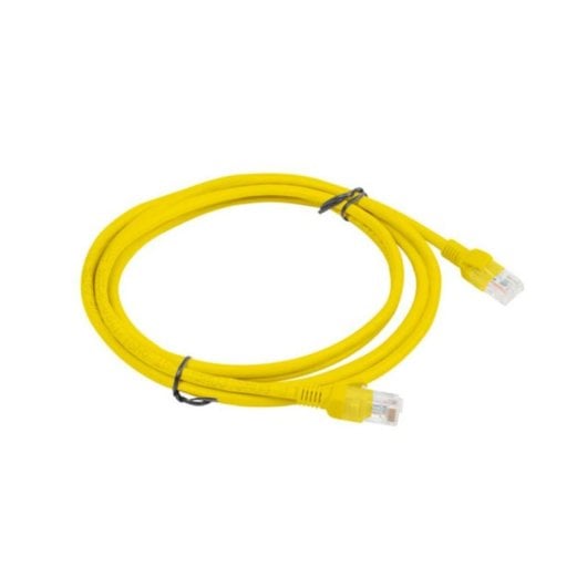 Câble réseau Lanberg PCU6-10CC-0200-Y 2 m Cat6 U/UTP RJ-45 jaune