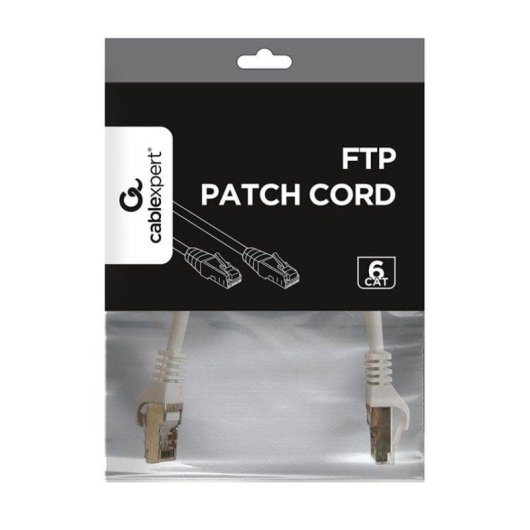 Cable réseau Gembird PP6-0.25M/W Cat6 blindé 0,25 m blanc