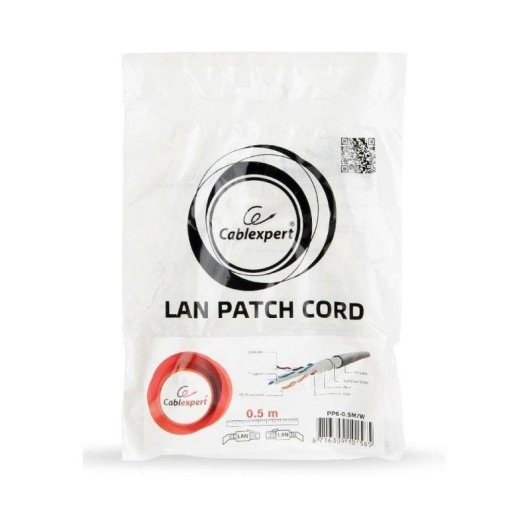 Cable réseau Gembird PP6-0.25M/W Cat6 blindé 0,25 m blanc