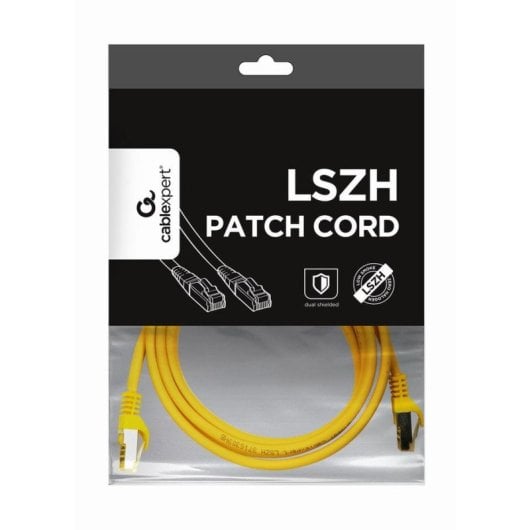 Cabo de Rede Gembird PP6A-LSZHCU-Y-1.5M 1,5 m Cat6a S/FTP LSZH Amarelo