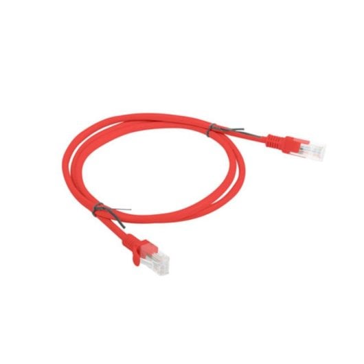Cabo de rede Lanberg PCU6-10CC-0100-R Cat6 1 m RJ-45 Vermelho