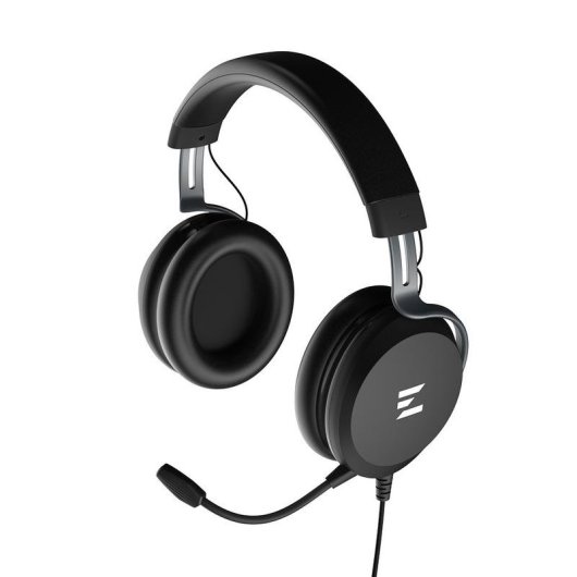 Auriculares Zalman ZM-HPS610 com cabo Jack 3,5 mm gaming microfone destacável preto