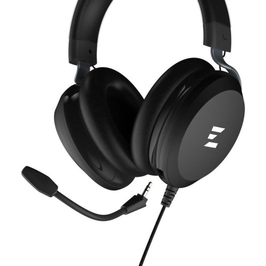 Auriculares Zalman ZM-HPS610 com cabo Jack 3,5 mm gaming microfone destacável preto