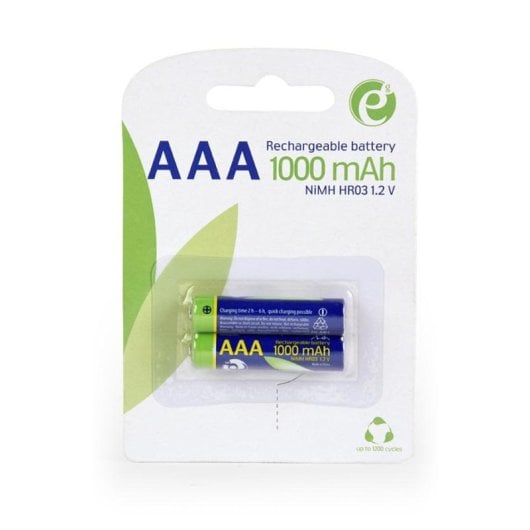 Pilha Recarrregável EnerGenie EG-BA-AAA10-01 AAA 1000 mAh NiMH 2 Unidades
