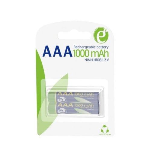 Pilha Recarrregável EnerGenie EG-BA-AAA10-01 AAA 1000 mAh NiMH 2 Unidades