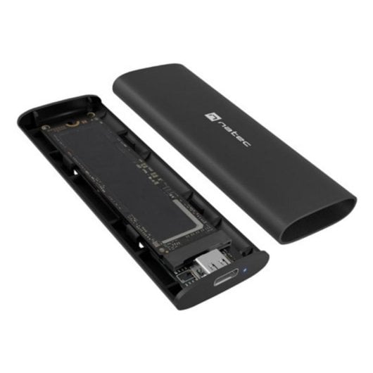 Box SSD esterno Natec NKZ-2286 M.2 Alluminio Plastica Nero USB Type-C 10 Gbps